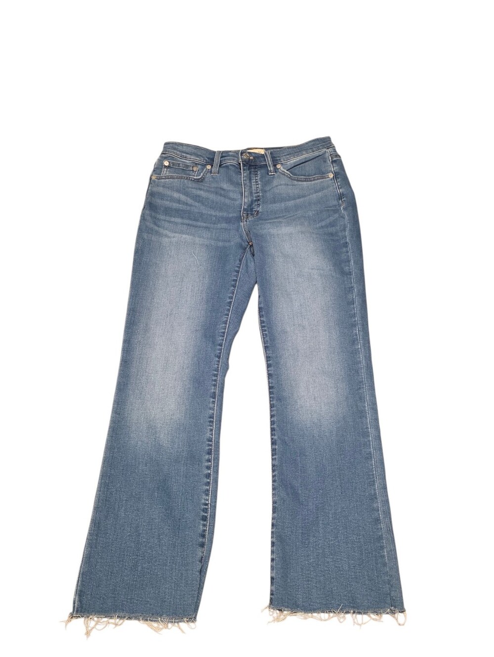 Madewell Cali Denim Bootcut Denim Jeans Cut-Off & Distressed As Shown Size 28